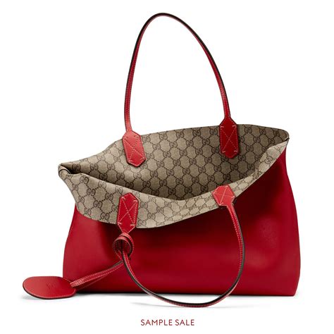 gucci reversible large gg tote bag|authentic Gucci canvas bag.